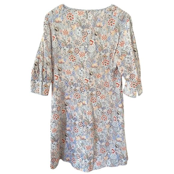 Rebecca Taylor Floral Lotus Print Cottagecore Mini Dress Size Large Gently Used - Picture 9 of 13